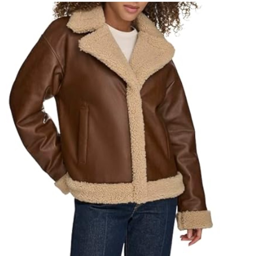 Levi’s Faux Leather and Sherpa Moto Jacket NWT